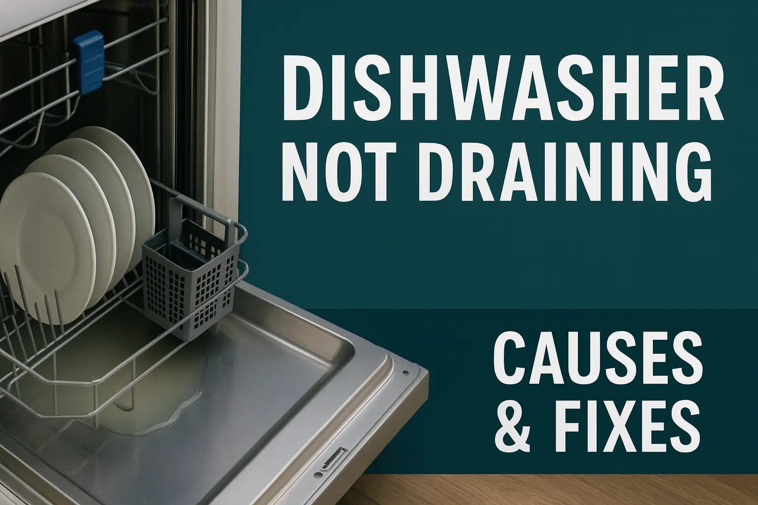 dishwater not draining how to fix