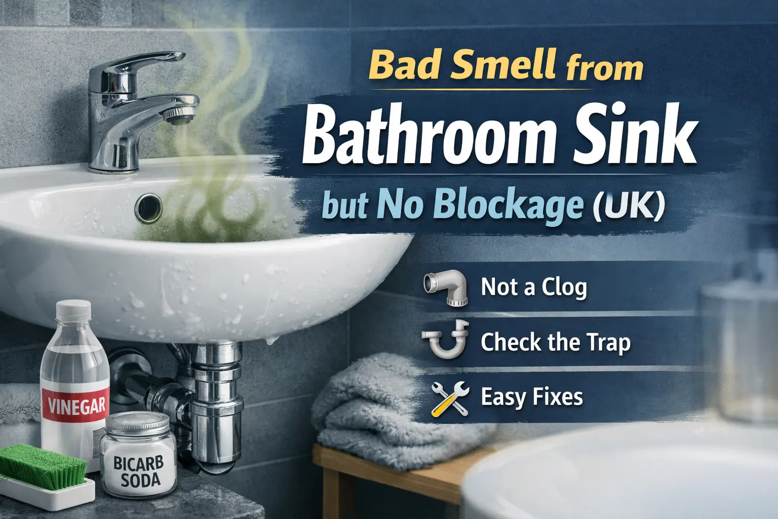 Bad Smell from Bathroom Sink but No Blockage