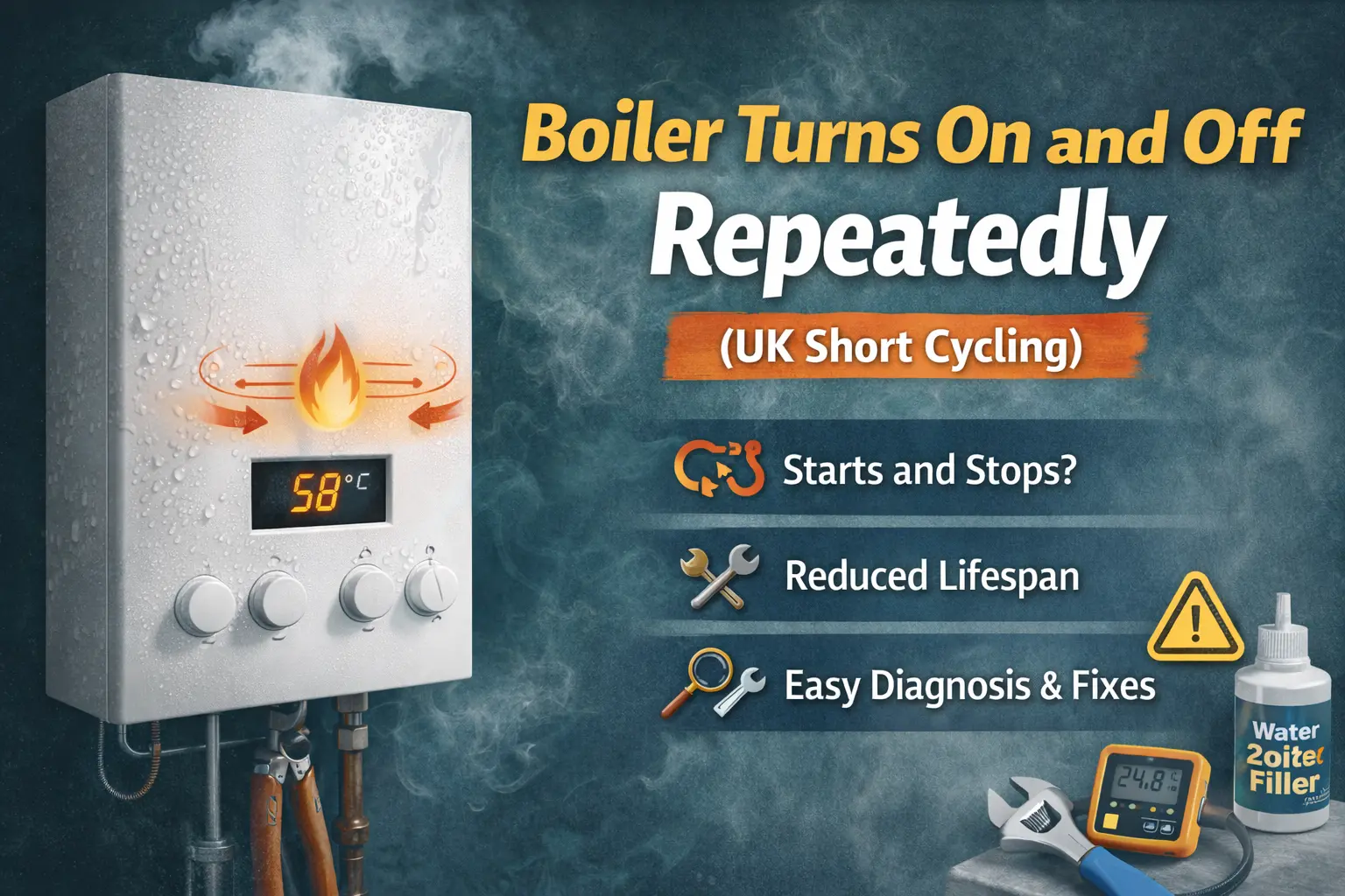 Boiler Turns On and Off Repeatedly UK (Short Cycling)