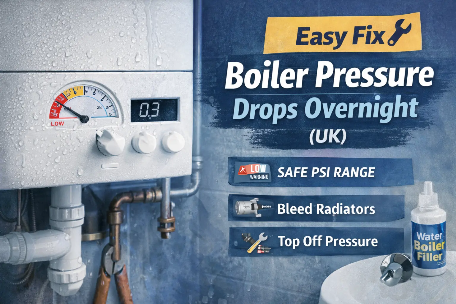 Easy Fix Boiler Pressure Drops Overnight