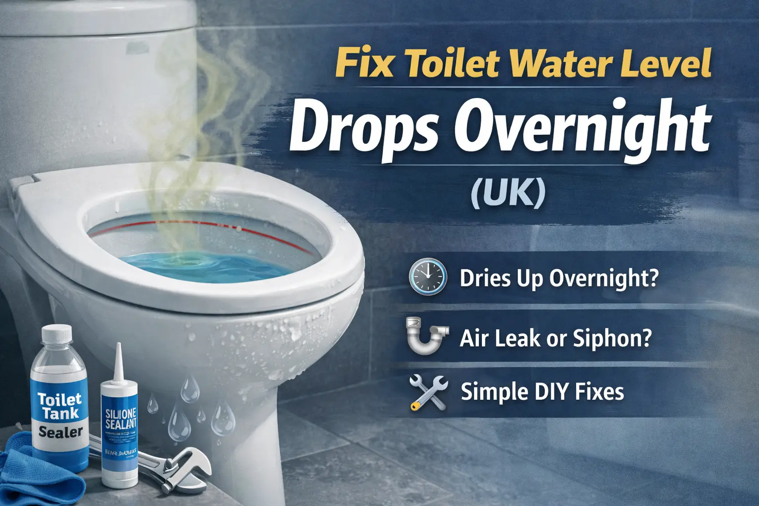 Fix Toilet Water Level Drops Overnight UK
