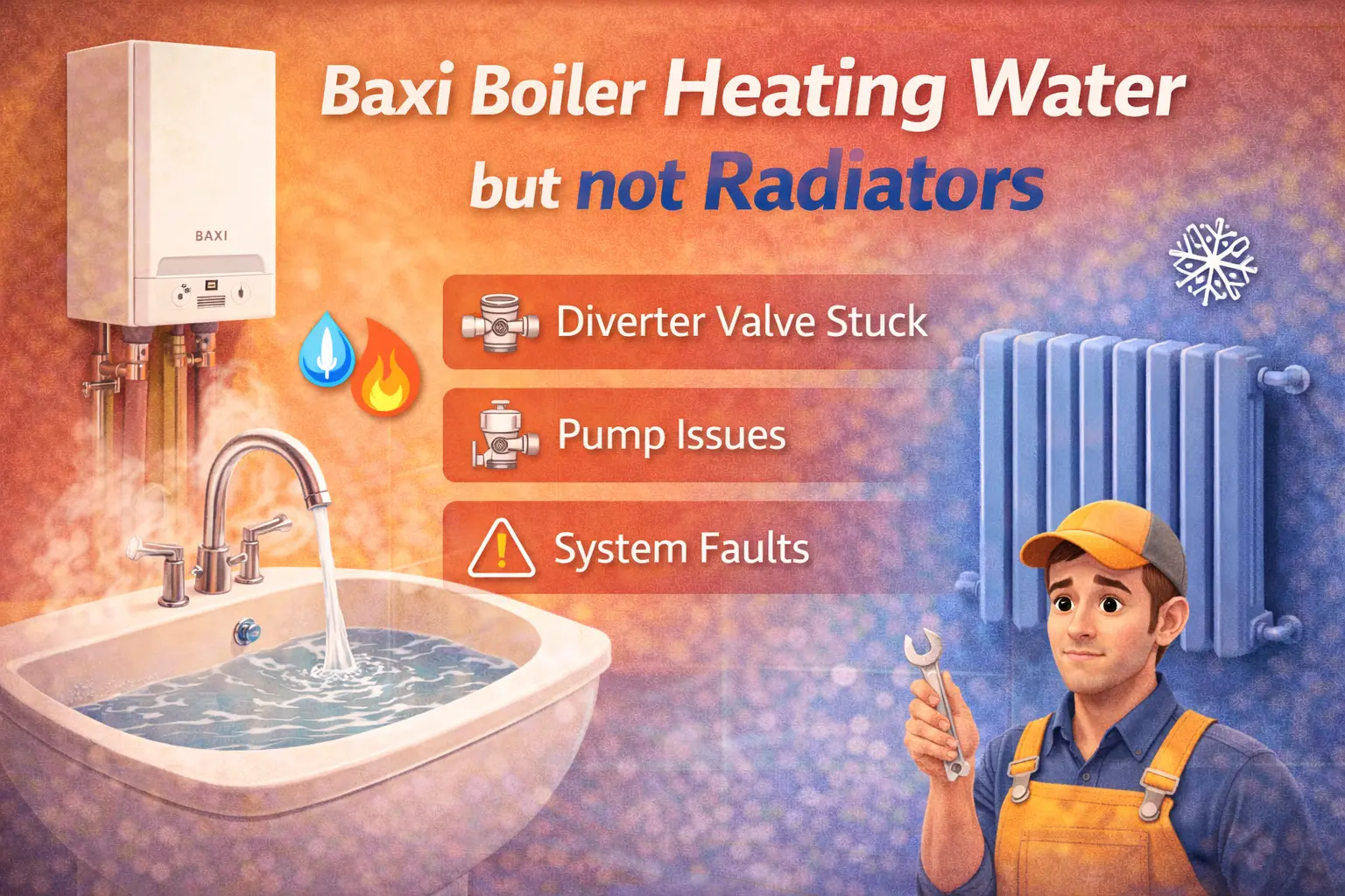 Baxi boiler heating water but not Radiators