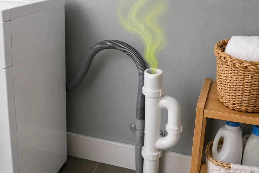 The smell is coming directly from the standpipe